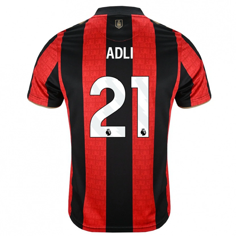 Danxen Homem Camisola Amine Adli #21 Goldenrod Vermelho Preto Principal 2026/27 Camisa Brasil