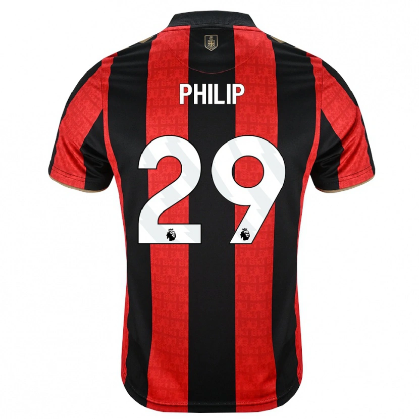 Danxen Homem Camisola Philip Billing #29 Goldenrod Vermelho Preto Principal 2026/27 Camisa Brasil