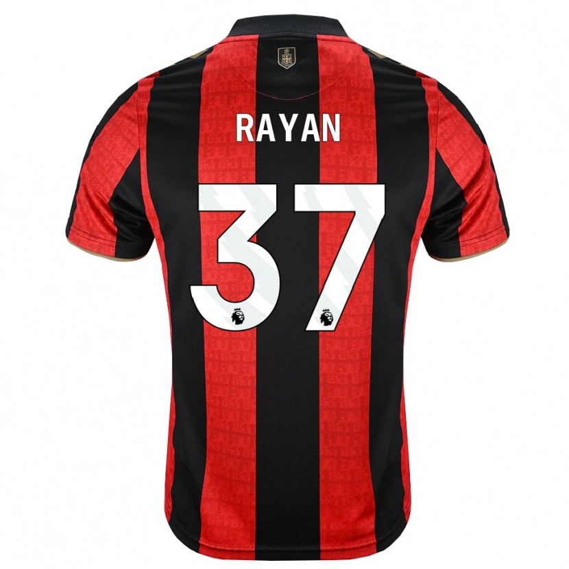 Danxen Homem Camisola Rayan Vitor Simplício Rocha #37 Goldenrod Vermelho Preto Principal 2026/27 Camisa Brasil