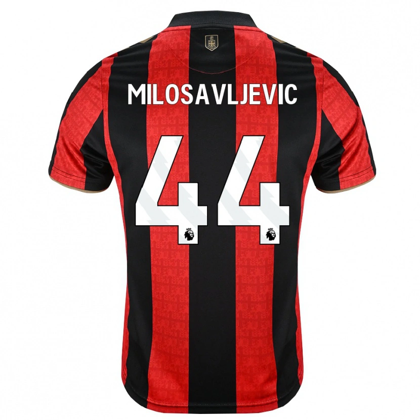 Danxen Homem Camisola Veljko Milosavljevic #44 Goldenrod Vermelho Preto Principal 2026/27 Camisa Brasil