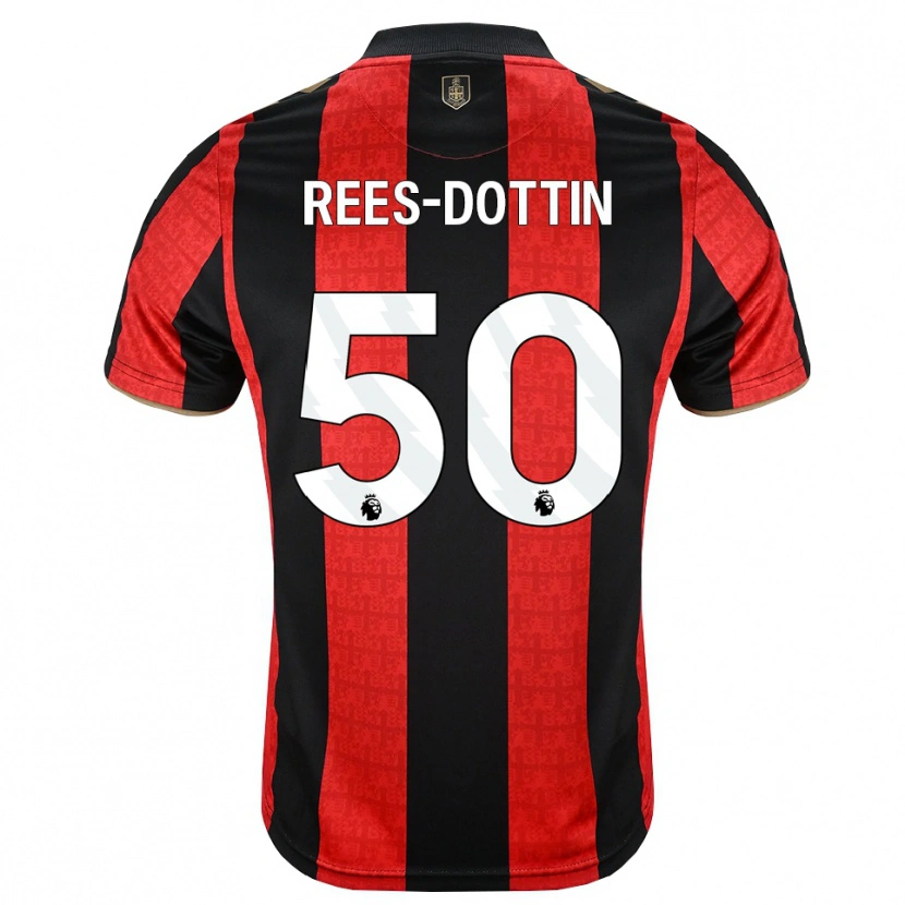 Danxen Homem Camisola Remy Rees-Dottin #50 Goldenrod Vermelho Preto Principal 2026/27 Camisa Brasil