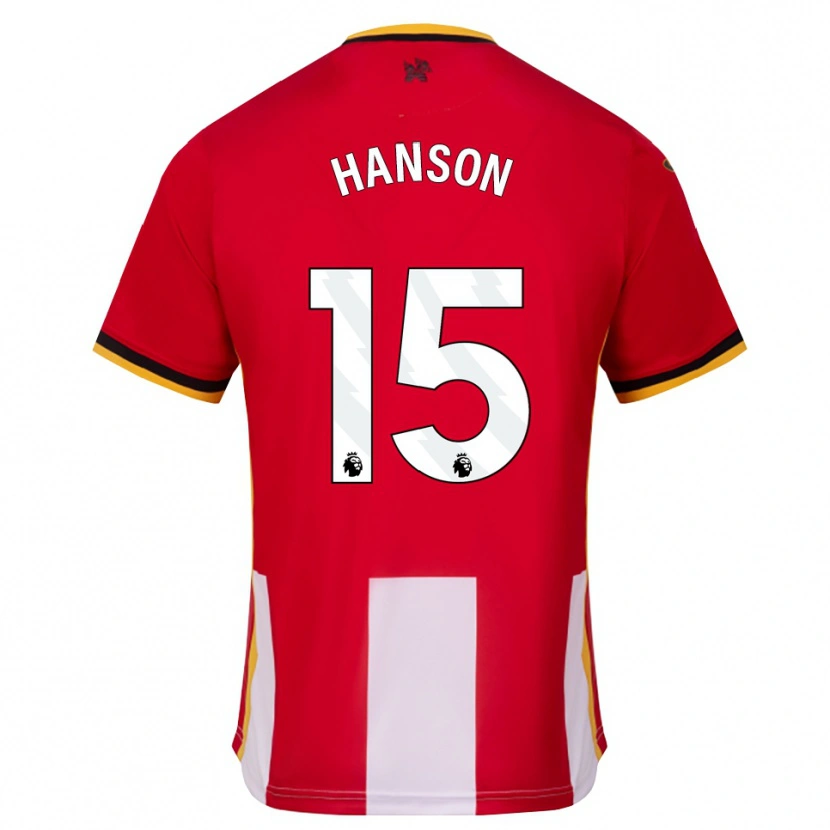 Danxen Homem Camisola Jacob Hanson #15 Amarelo Preto Vermelho Principal 2026/27 Camisa Brasil