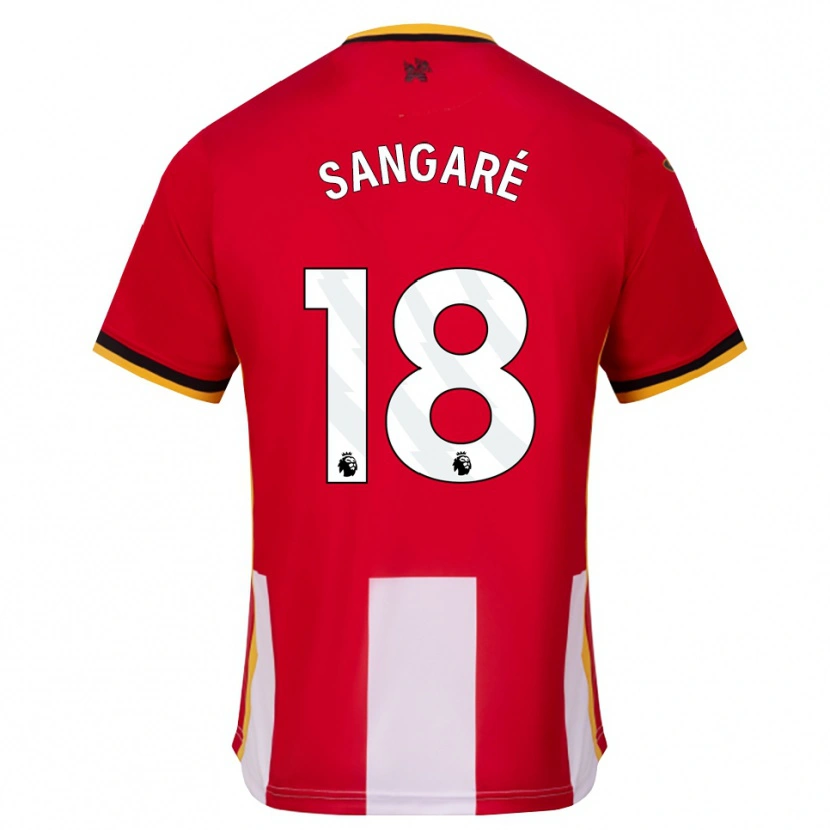Danxen Homem Camisola Mamadou Sangaré #18 Amarelo Preto Vermelho Principal 2026/27 Camisa Brasil