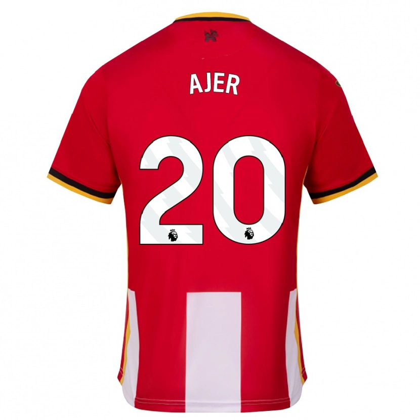Danxen Homem Camisola Kristoffer Ajer #20 Amarelo Preto Vermelho Principal 2026/27 Camisa Brasil