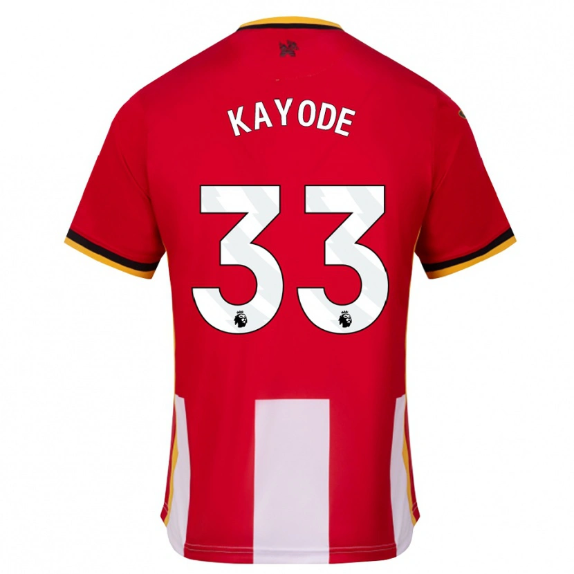 Danxen Homem Camisola Michael Kayode #33 Amarelo Preto Vermelho Principal 2026/27 Camisa Brasil