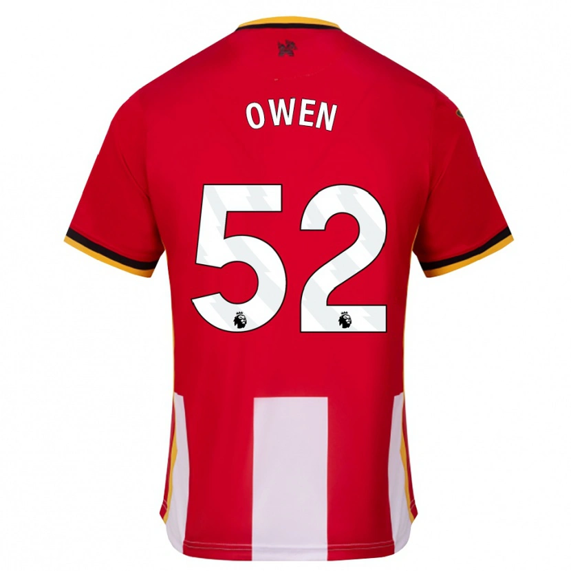 Danxen Homem Camisola Riley Owen #52 Amarelo Preto Vermelho Principal 2026/27 Camisa Brasil
