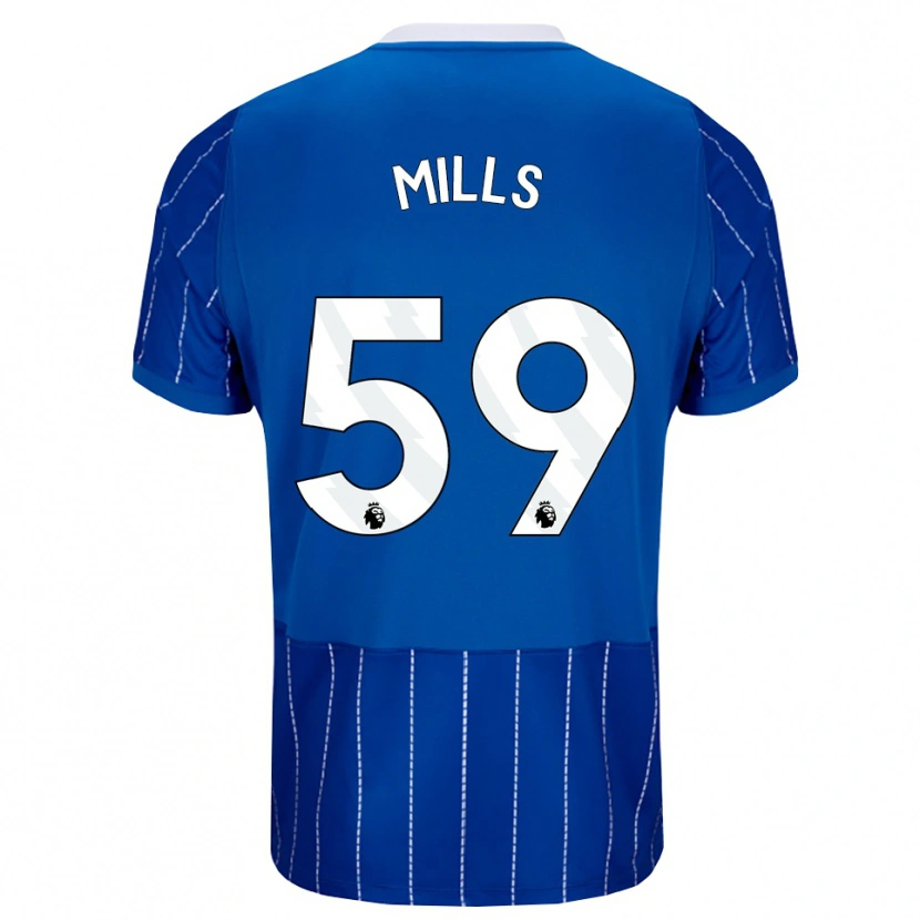 Danxen Homem Camisola Harry Mills #59 Mediumblue Branco Principal 2026/27 Camisa Brasil