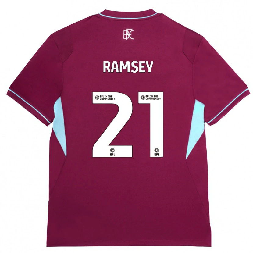 Danxen Homem Camisola Aaron Ramsey #21 Borgonha Verde Principal 2026/27 Camisa Brasil