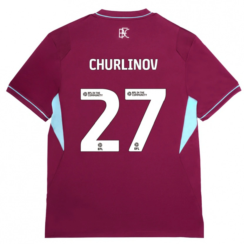 Danxen Homem Camisola Darko Churlinov #27 Borgonha Verde Principal 2026/27 Camisa Brasil