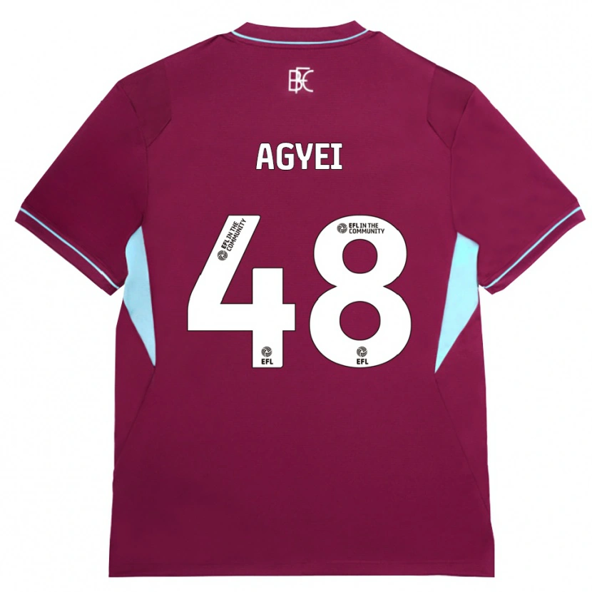 Danxen Homem Camisola Enock Agyei #48 Borgonha Verde Principal 2026/27 Camisa Brasil