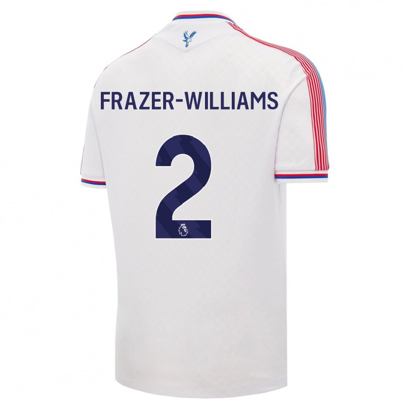 Danxen Homem Camisola Khyan Frazer-Williams #2 Branco Vermelho Azul Principal 2026/27 Camisa Brasil
