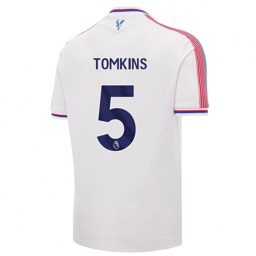 Danxen Homem Camisola James Tomkins #5 Branco Vermelho Azul Principal 2026/27 Camisa Brasil