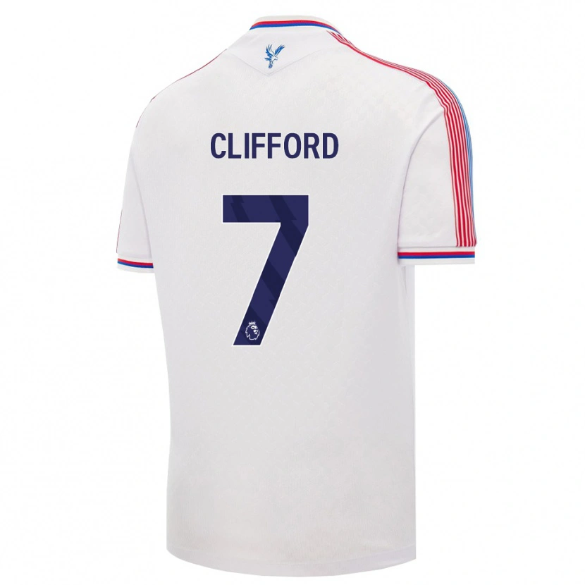 Danxen Homem Camisola Charley Clifford #7 Branco Vermelho Azul Principal 2026/27 Camisa Brasil