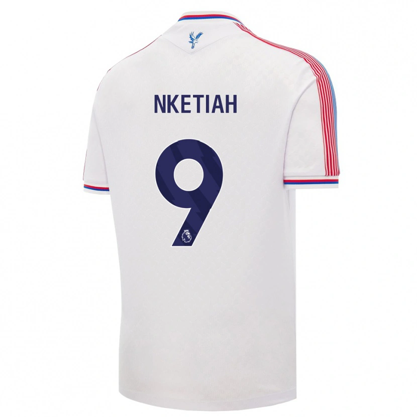 Danxen Homem Camisola Eddie Nketiah #9 Branco Vermelho Azul Principal 2026/27 Camisa Brasil