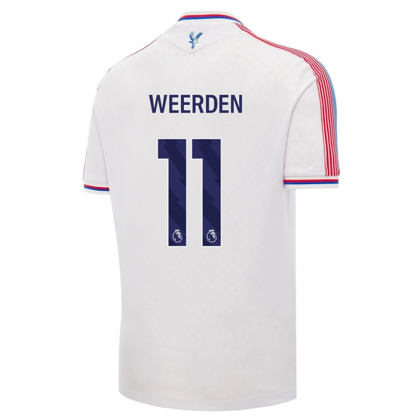 Danxen Homem Camisola Ashleigh Weerden #11 Branco Vermelho Azul Principal 2026/27 Camisa Brasil