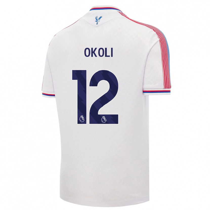 Danxen Homem Camisola Chuks Okoli #12 Branco Vermelho Azul Principal 2026/27 Camisa Brasil