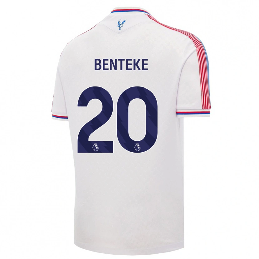 Danxen Homem Camisola Christian Benteke #20 Branco Vermelho Azul Principal 2026/27 Camisa Brasil