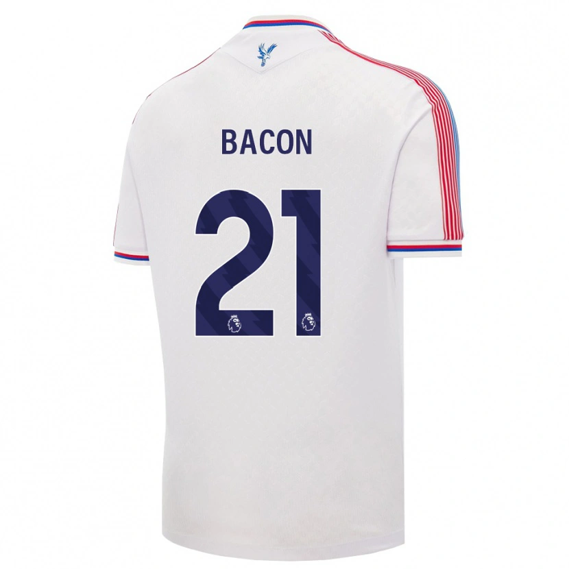 Danxen Homem Camisola Skye Bacon #21 Branco Vermelho Azul Principal 2026/27 Camisa Brasil