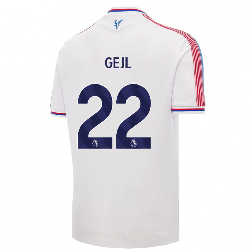 Danxen Homem Camisola Mille Gejl #22 Branco Vermelho Azul Principal 2026/27 Camisa Brasil