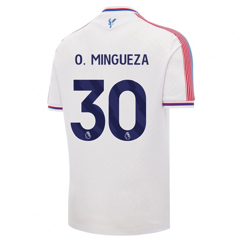 Danxen Homem Camisola Óscar Mingueza #30 Branco Vermelho Azul Principal 2026/27 Camisa Brasil