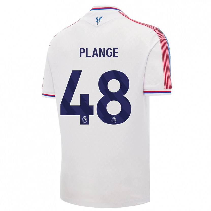 Danxen Homem Camisola Luke Plange #48 Branco Vermelho Azul Principal 2026/27 Camisa Brasil