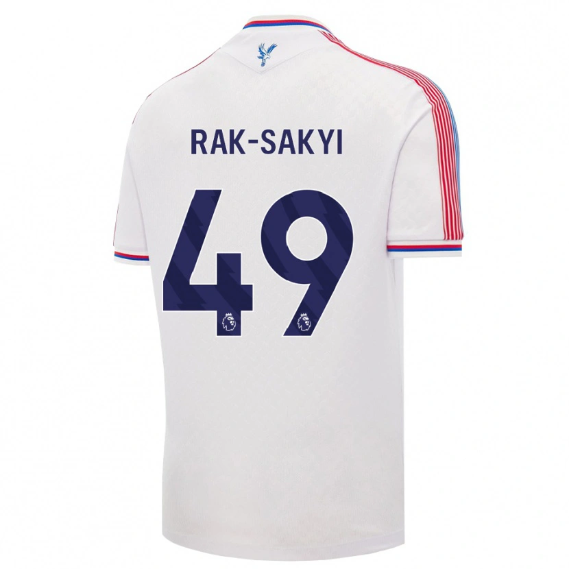 Danxen Homem Camisola Jesurun Rak-Sakyi #49 Branco Vermelho Azul Principal 2026/27 Camisa Brasil
