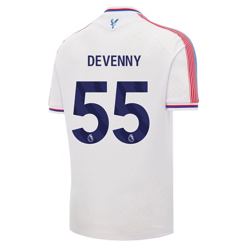 Danxen Homem Camisola Justin Devenny #55 Branco Vermelho Azul Principal 2026/27 Camisa Brasil