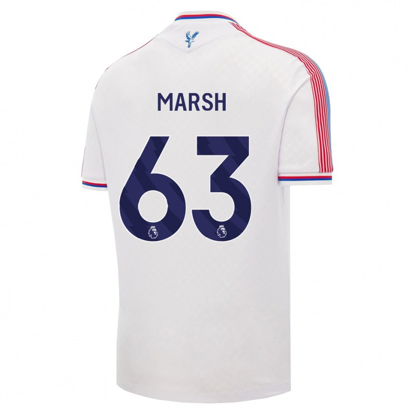 Danxen Homem Camisola Zach Marsh #63 Branco Vermelho Azul Principal 2026/27 Camisa Brasil