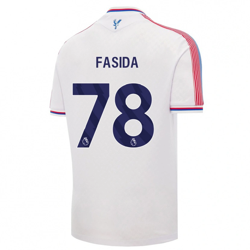 Danxen Homem Camisola Jacob Fasida #78 Branco Vermelho Azul Principal 2026/27 Camisa Brasil