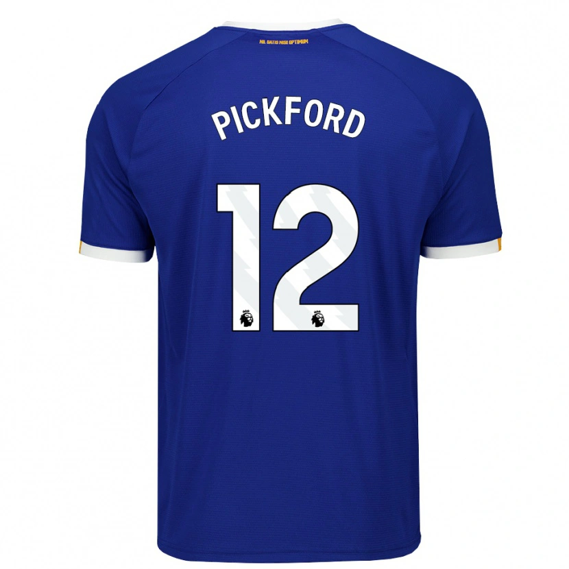 Danxen Homem Camisola Jordan Pickford #12 Azul Branco Amarelo Principal 2026/27 Camisa Brasil