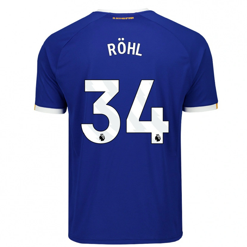 Danxen Homem Camisola Merlin Röhl #34 Azul Branco Amarelo Principal 2026/27 Camisa Brasil
