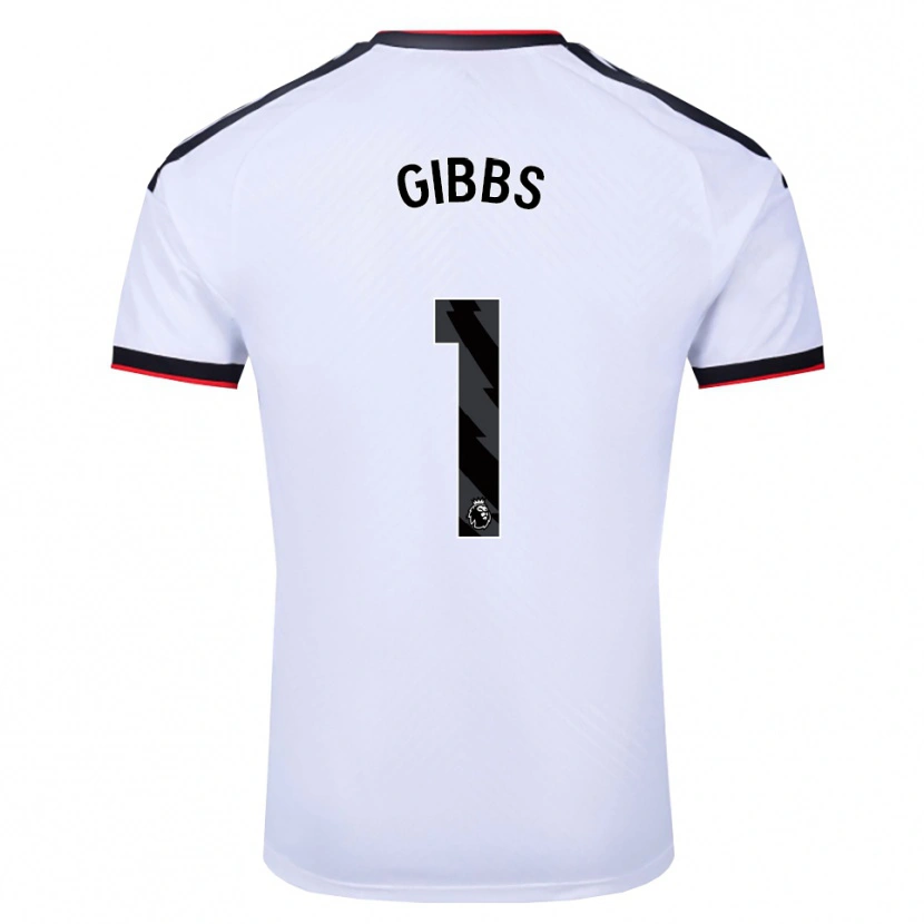 Danxen Homem Camisola Frankie Gibbs #1 Branco Preto Vermelho Principal 2026/27 Camisa Brasil