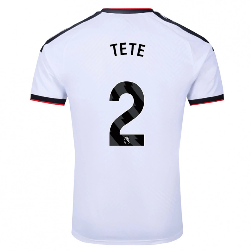 Danxen Homem Camisola Kenny Tete #2 Branco Preto Vermelho Principal 2026/27 Camisa Brasil