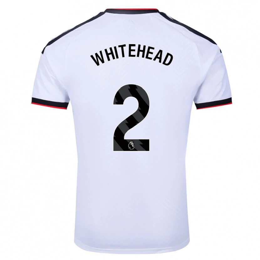 Danxen Homem Camisola Daniel Whitehead #2 Branco Preto Vermelho Principal 2026/27 Camisa Brasil