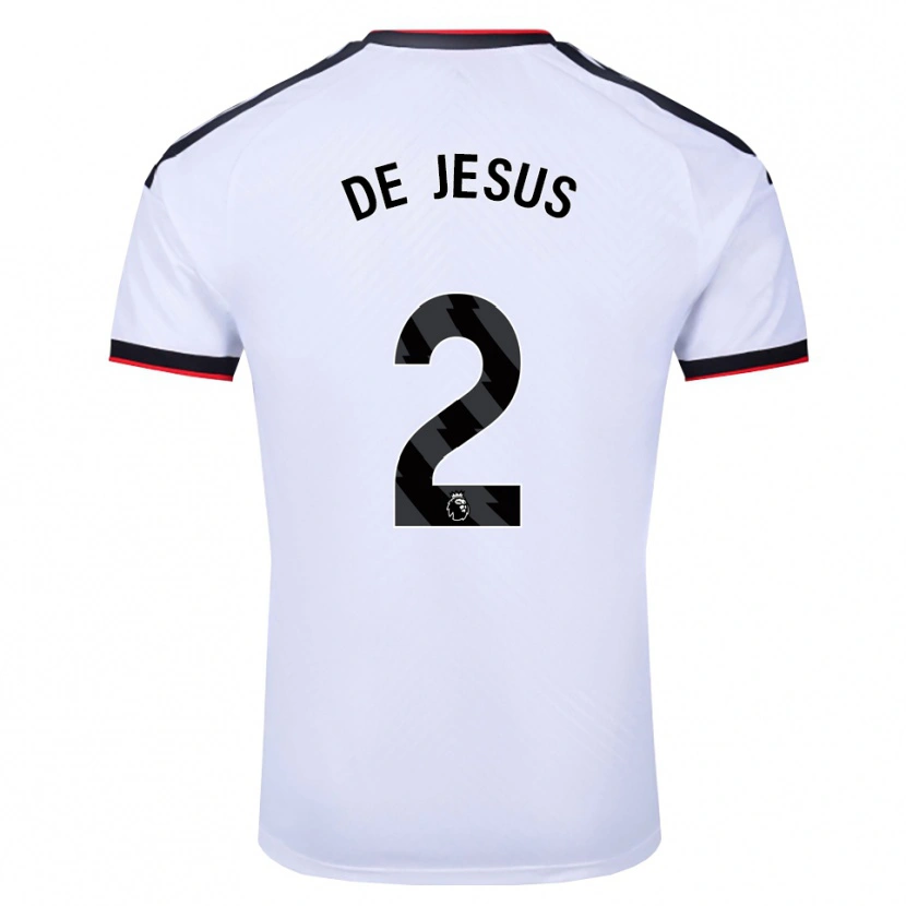 Danxen Homem Camisola Brad De Jesus #2 Branco Preto Vermelho Principal 2026/27 Camisa Brasil