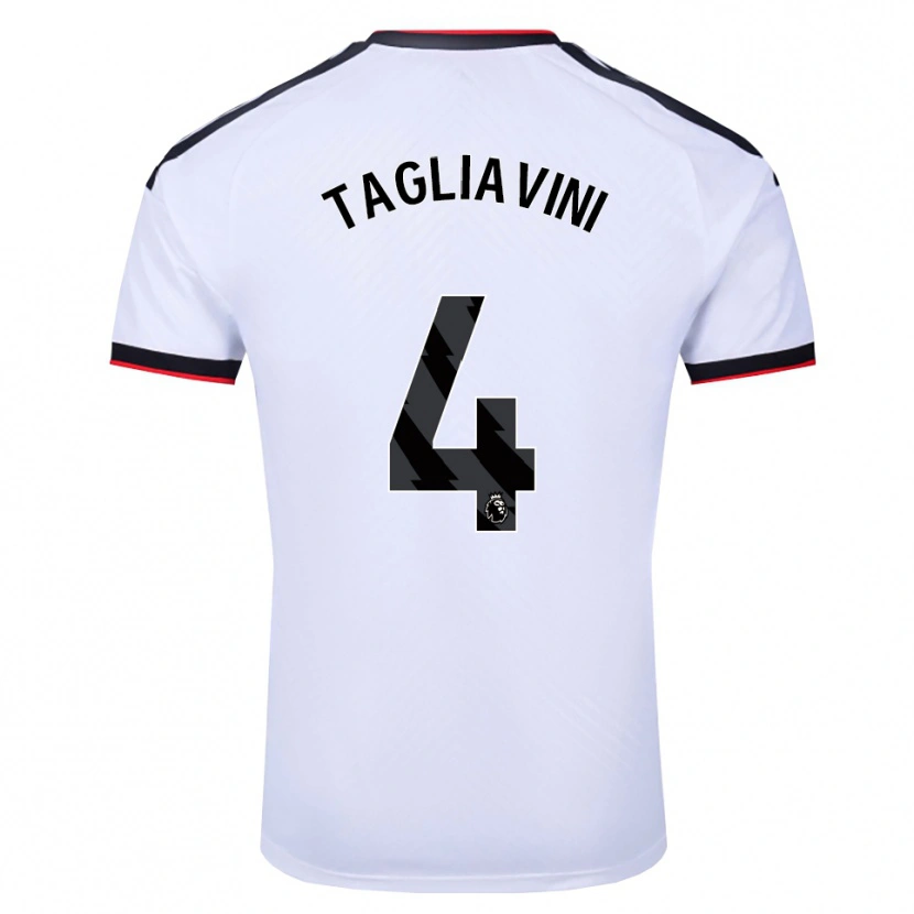 Danxen Homem Camisola Ella Tagliavini #4 Branco Preto Vermelho Principal 2026/27 Camisa Brasil