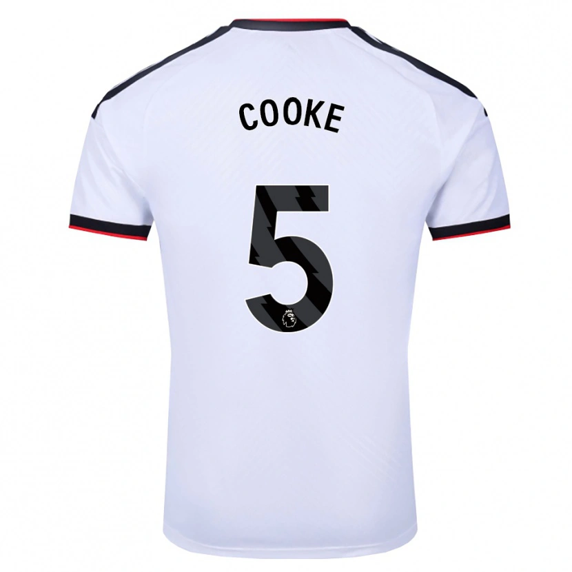 Danxen Homem Camisola Logan Cooke #5 Branco Preto Vermelho Principal 2026/27 Camisa Brasil