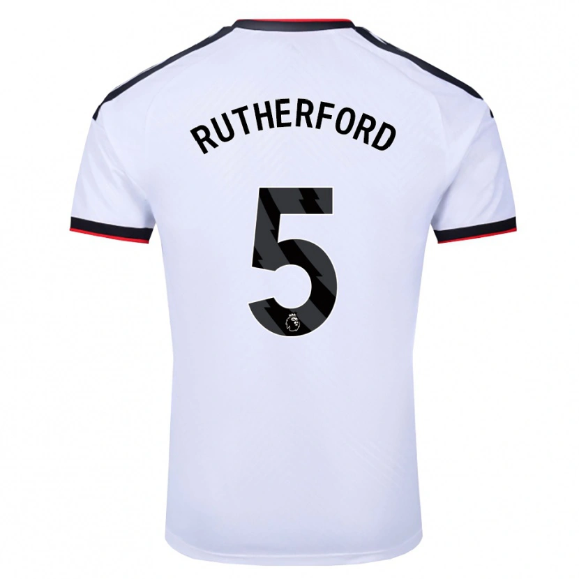 Danxen Homem Camisola Leeta Rutherford #5 Branco Preto Vermelho Principal 2026/27 Camisa Brasil