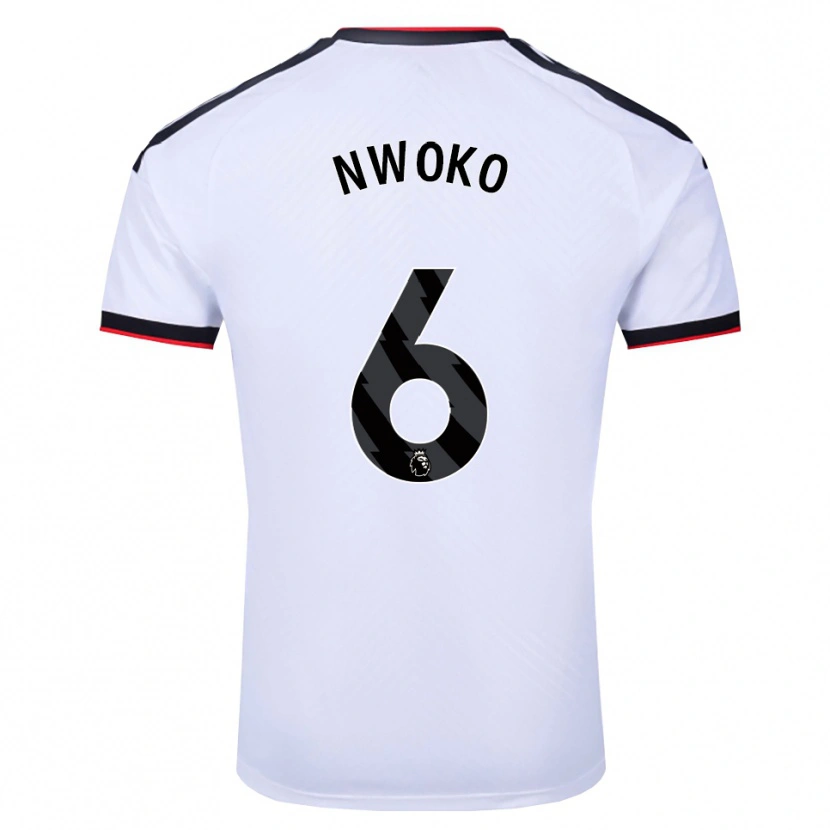 Danxen Homem Camisola Chibuzo Nwoko #6 Branco Preto Vermelho Principal 2026/27 Camisa Brasil