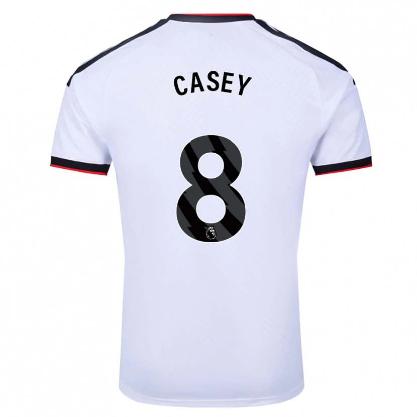 Danxen Homem Camisola Dan Casey #8 Branco Preto Vermelho Principal 2026/27 Camisa Brasil