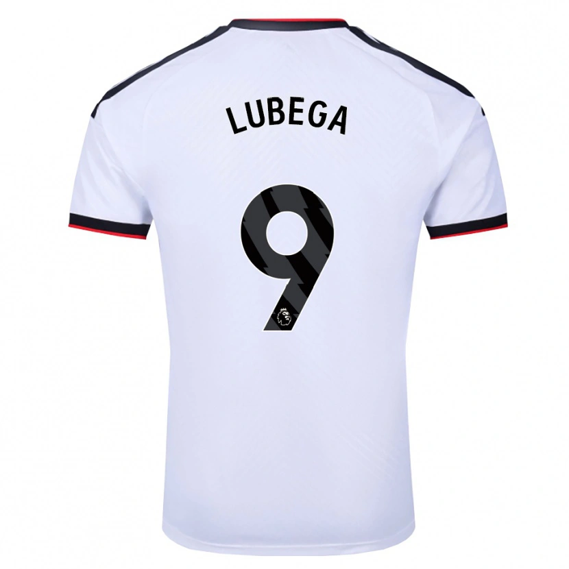 Danxen Homem Camisola Bashil Lubega #9 Branco Preto Vermelho Principal 2026/27 Camisa Brasil