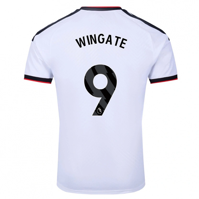 Danxen Homem Camisola Tom Wingate #9 Branco Preto Vermelho Principal 2026/27 Camisa Brasil