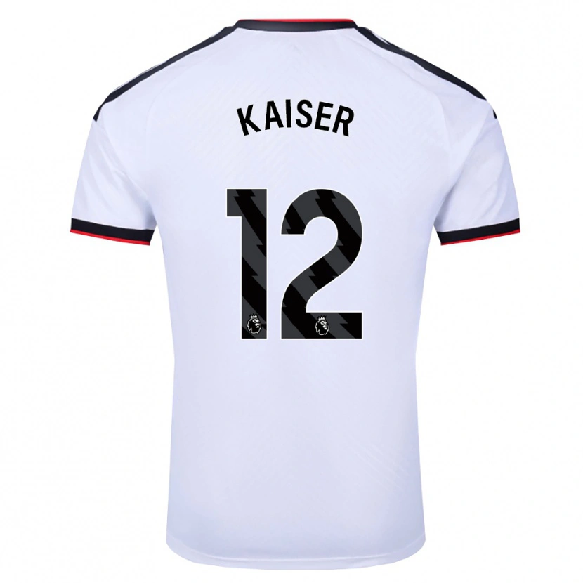 Danxen Homem Camisola Dino Kaiser #12 Branco Preto Vermelho Principal 2026/27 Camisa Brasil