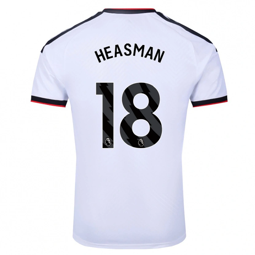 Danxen Homem Camisola Georgia Heasman #18 Branco Preto Vermelho Principal 2026/27 Camisa Brasil