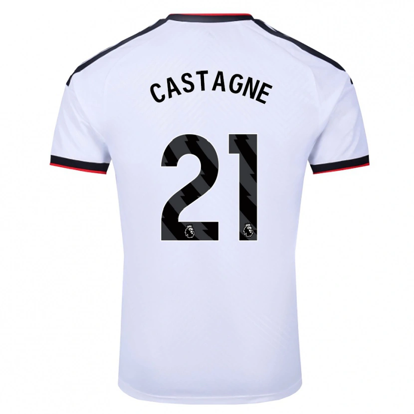 Danxen Homem Camisola Timothy Castagne #21 Branco Preto Vermelho Principal 2026/27 Camisa Brasil