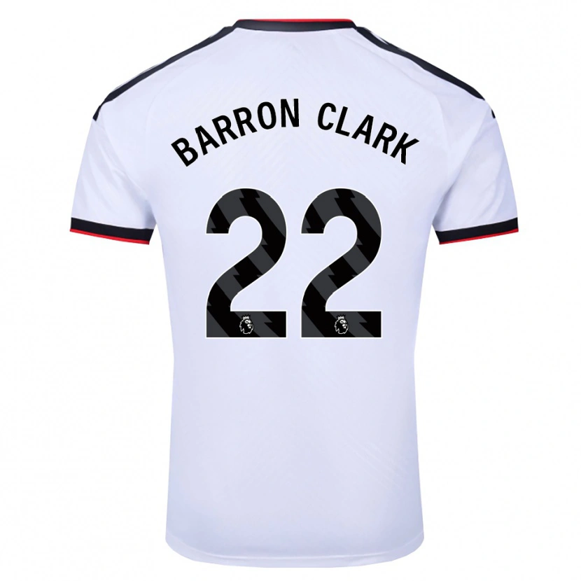 Danxen Homem Camisola Betty Barron-Clark #22 Branco Preto Vermelho Principal 2026/27 Camisa Brasil
