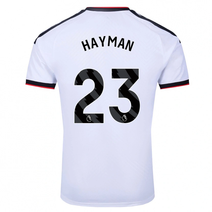 Danxen Homem Camisola Alex Hayman #23 Branco Preto Vermelho Principal 2026/27 Camisa Brasil