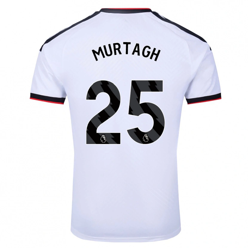 Danxen Homem Camisola Ruby Murtagh #25 Branco Preto Vermelho Principal 2026/27 Camisa Brasil