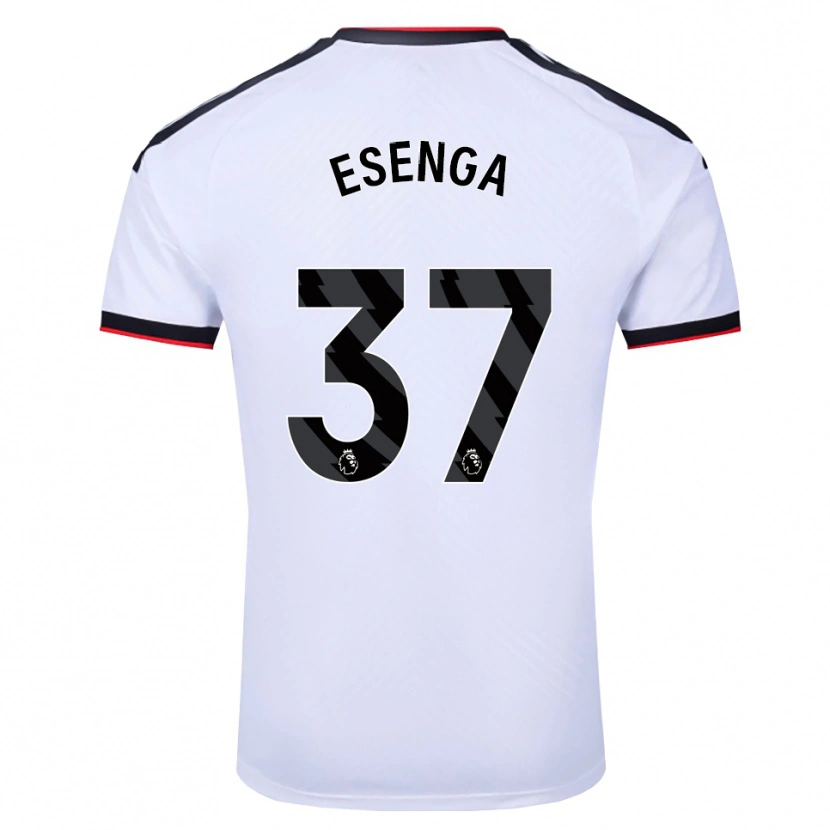 Danxen Homem Camisola Jonathan Esenga #37 Branco Preto Vermelho Principal 2026/27 Camisa Brasil