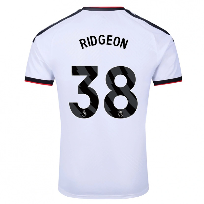 Danxen Homem Camisola Seth Ridgeon #38 Branco Preto Vermelho Principal 2026/27 Camisa Brasil